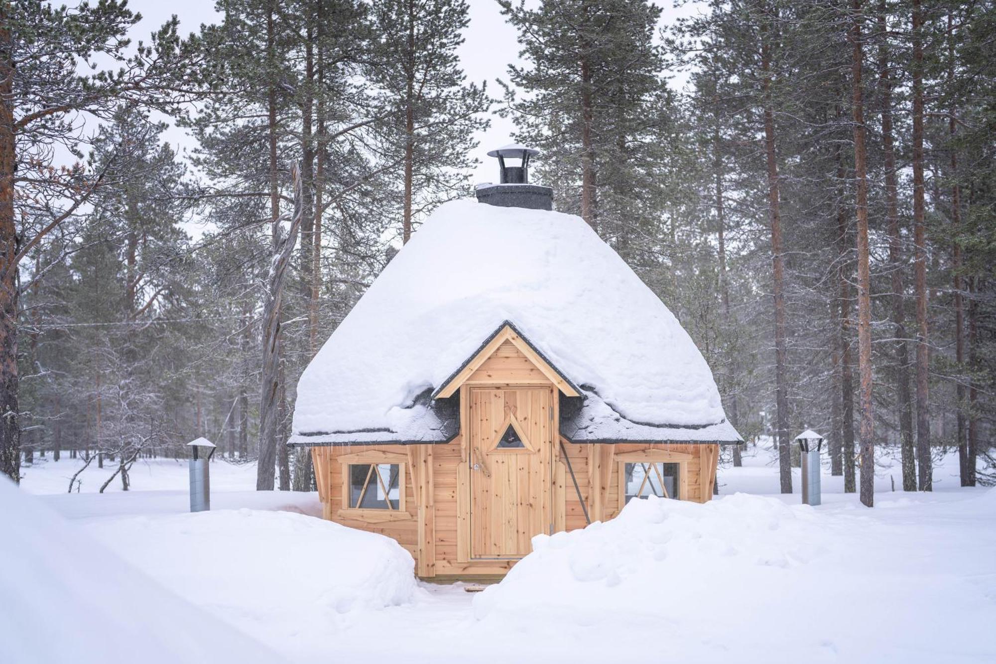 Kuukkeli Log Houses Aurora Cabin - Jaspis Saariselka Exterior photo